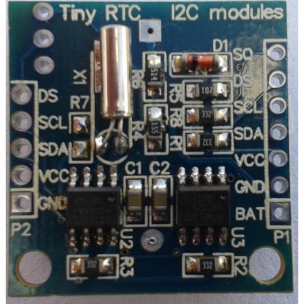 reloj clock tiny rtc ds1307 eeprom 24c32 sin bateria 2