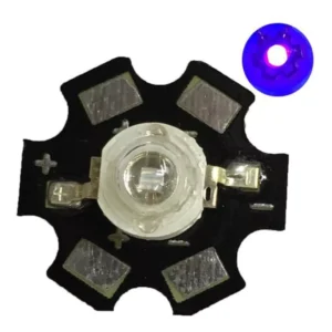 Led Ultravioleta Uv 3w 400 Nm Estrella Pre Disipador PCBready A0105