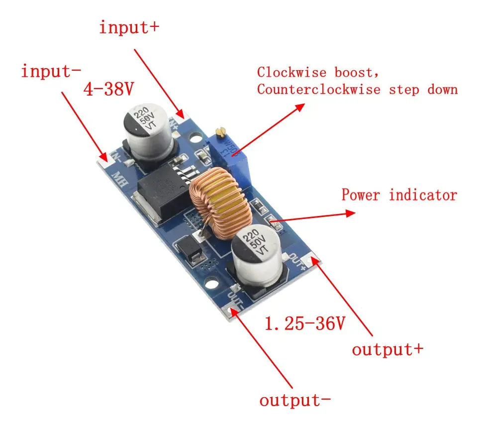 Xl4015 Conversor Dc-dc Step-down 4-38v 5 A Xl 4015 PCBready A0114 - Imagen 2